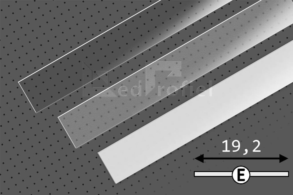 Abdeckung E Slide in 1m oder 2m Länge