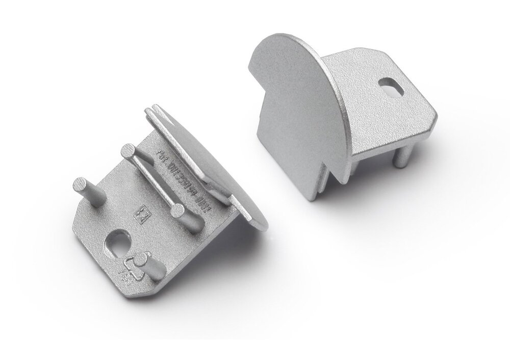 Endkappen SUB halbrund, Zweier-Set