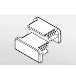Endkappen für LED-Profil FLUID14 Zweier-Satz, mit oder ohne Kabelloch