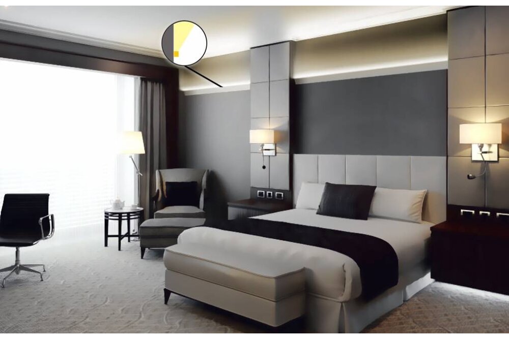 WALL 12mm LED-Anbauprofil 1-2m (weiß/alu)