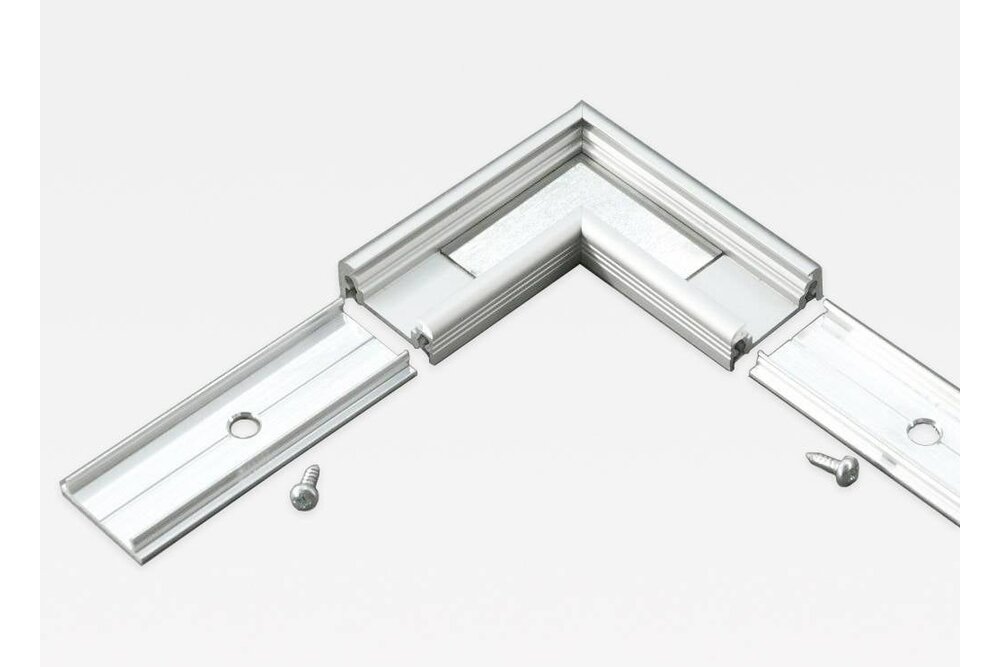Eckverbinder 90° für Fluid-LED-Profil