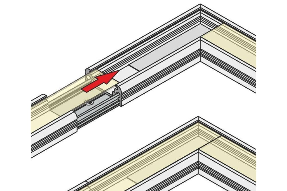 Eckverbinder 90° für Fluid-LED-Profil