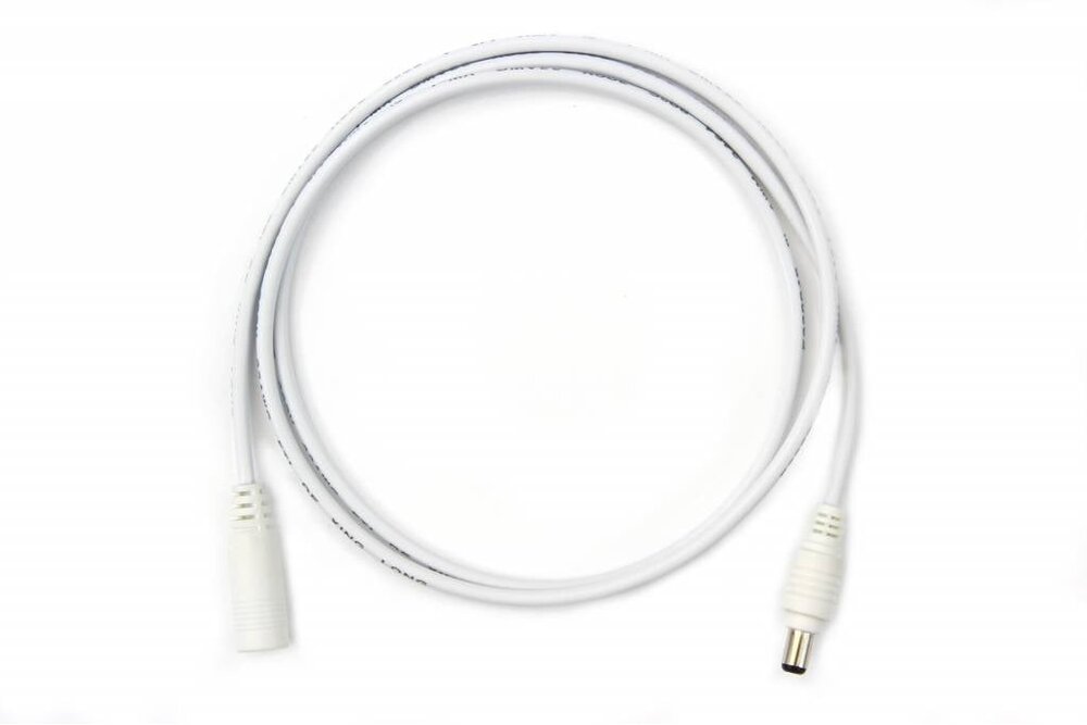 1 Meter Verlängerungskabel DC 5,5x2,1mm Stecker-Buchse-Stecker