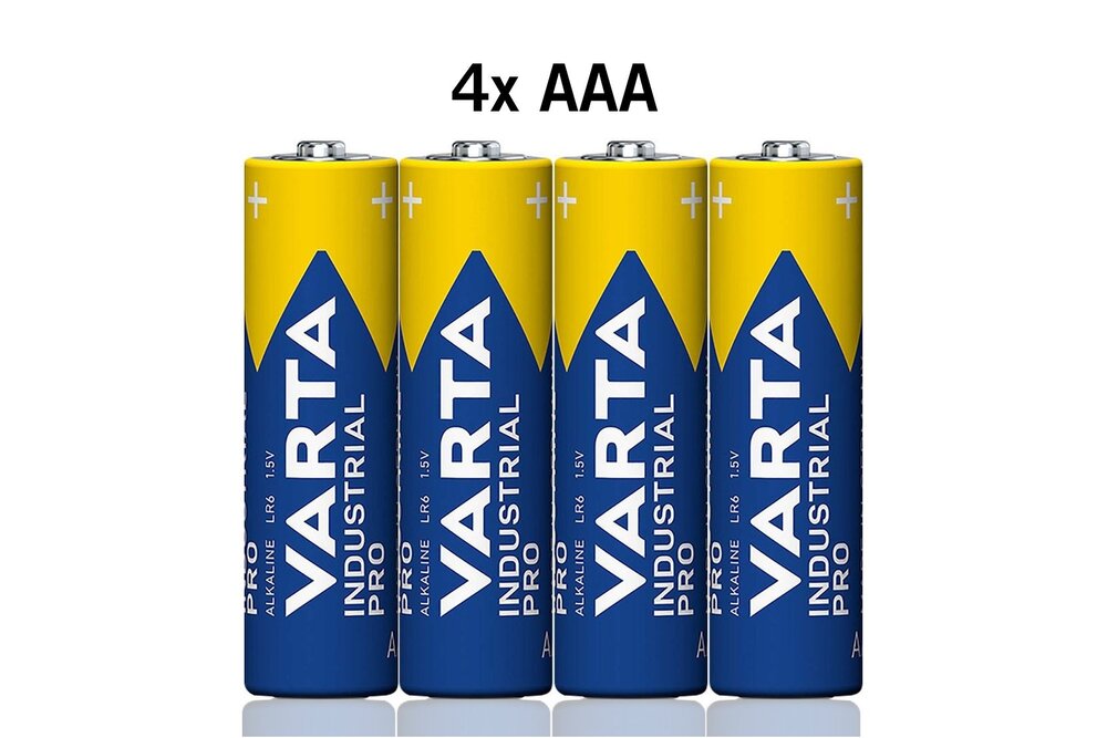 VARTA INDUSTRIAL PRO Alkaline-Batterien 4er-Pack AAA 1,5 Volt