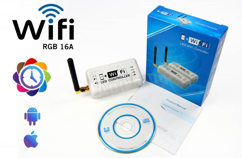 LED Magical Wi-Fi RGB-Controller mit personalisierten Farbschemata! Steuerung mit App auf Smartphone oder Tablet