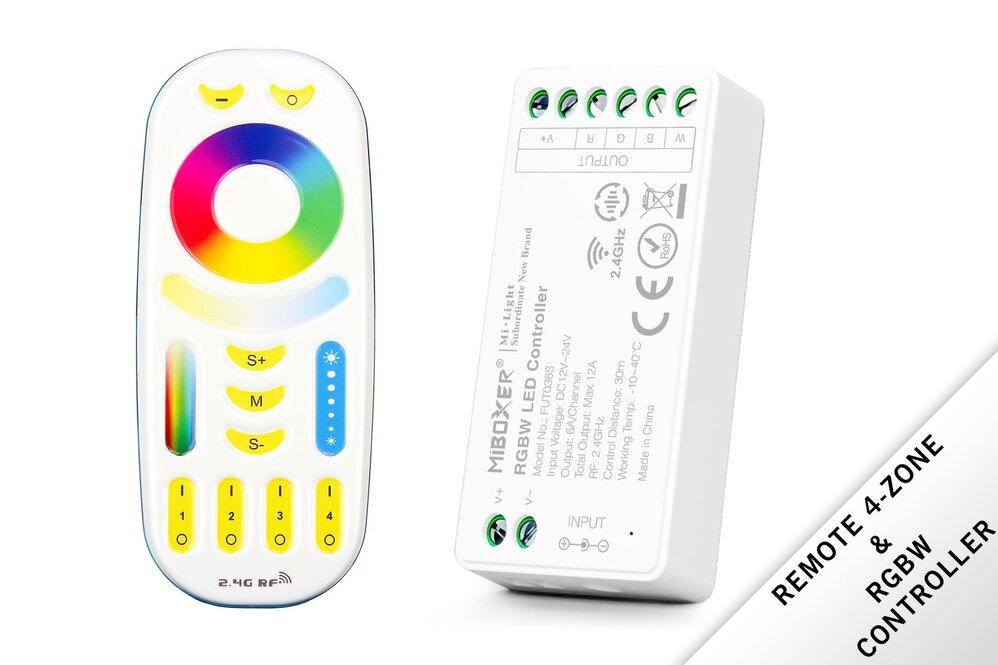 MiLight MiLight RF RGBW LED-Streifen-Controller mit RF-Fernbedienung 12A