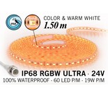 Applamp IP68 Wasserdichter RGBW ULTRA LED-Streifen, 90 ULTRA LEDs, 24 Volt, 1,50 m