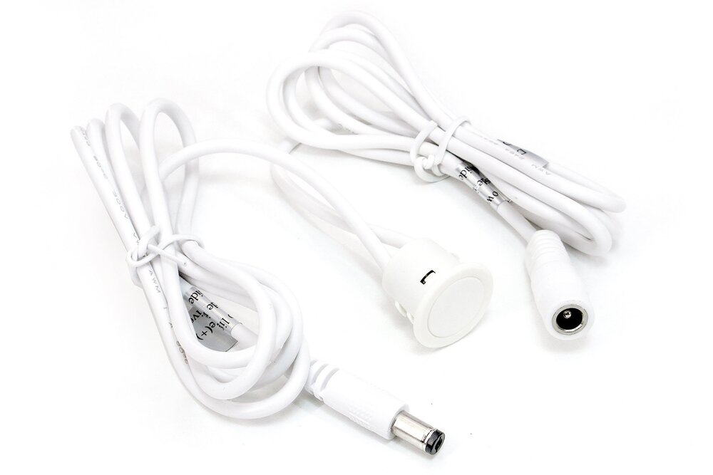 Runder Unterputz-Touch-LED-Dimmer weiß - 12 bis 24V, 4A