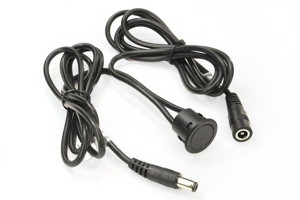 Runder Unterputz-Touch-LED-Dimmer - Schwarz, 12V-24V