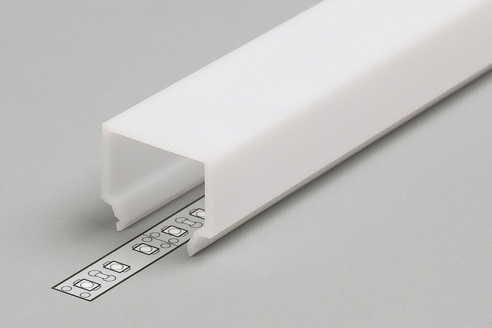 Abdeckung E7 milchig-weiße Kappe in 1m oder 2m Länge für NOVA und ANGLE14