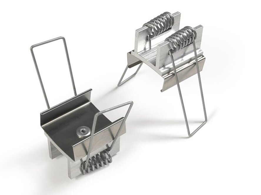 Halter Typ U7 mit Klemmfedern