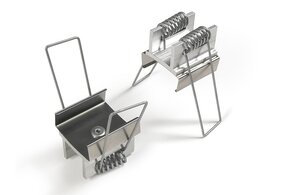 Halter Typ U7-Klemmfeder, zwei Stück