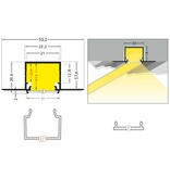 NOVA TS 20mm versenktes Led Profil für Stuck und Putz
