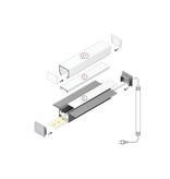 NOVA TS 20mm versenktes Led Profil für Stuck und Putz