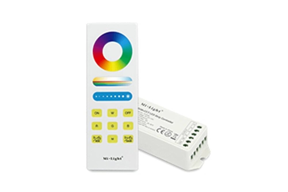 MiLight RF RGB Colour+Dual White (CT) 1-Zonen-Controller *Neu* mit RF-Fernbedienung 15 Ampere