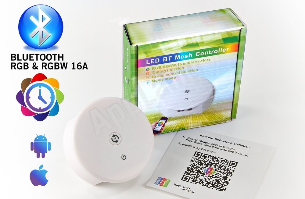 LED Magical RGB & RGBW Bluetooth Controller | 12-24 Volt 4x4 Ampere
