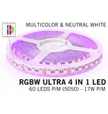 Applamp RGBW+Neutralweiß ULTRA LED Streifen | 4 IN 1 LED | 60-84Led p.m. | 12V-24V