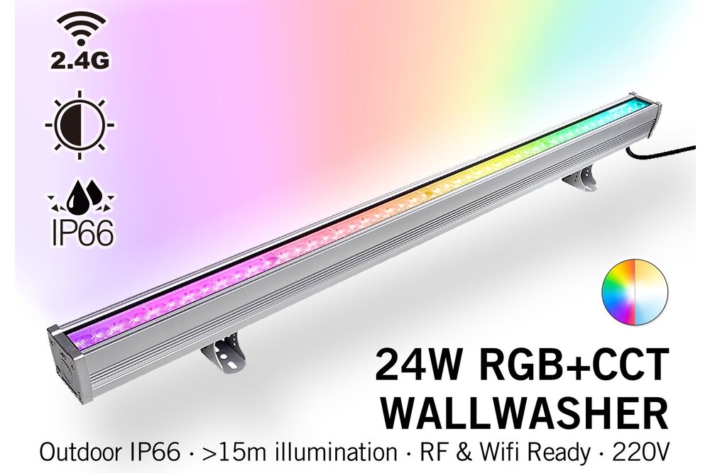 MiLight Milight Wandfluter RGB+Dual Weiß - IP65 - 24Watt - 220Volt - 100CM