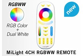 MiLight Touch Remote RGB+CCT (Dual White) Mi-Light RGBWW mit 4 Kanälen