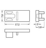 Endkappen PICO , 2er-Satz