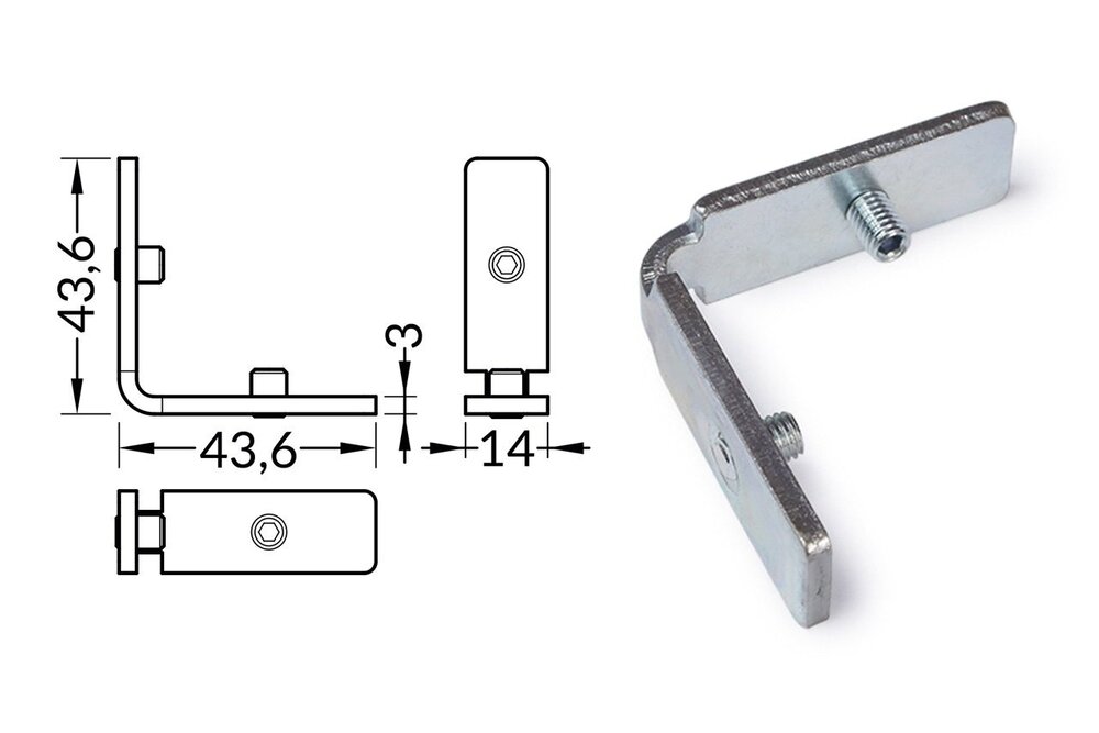 EDGE14 90º gebogener Verbinder