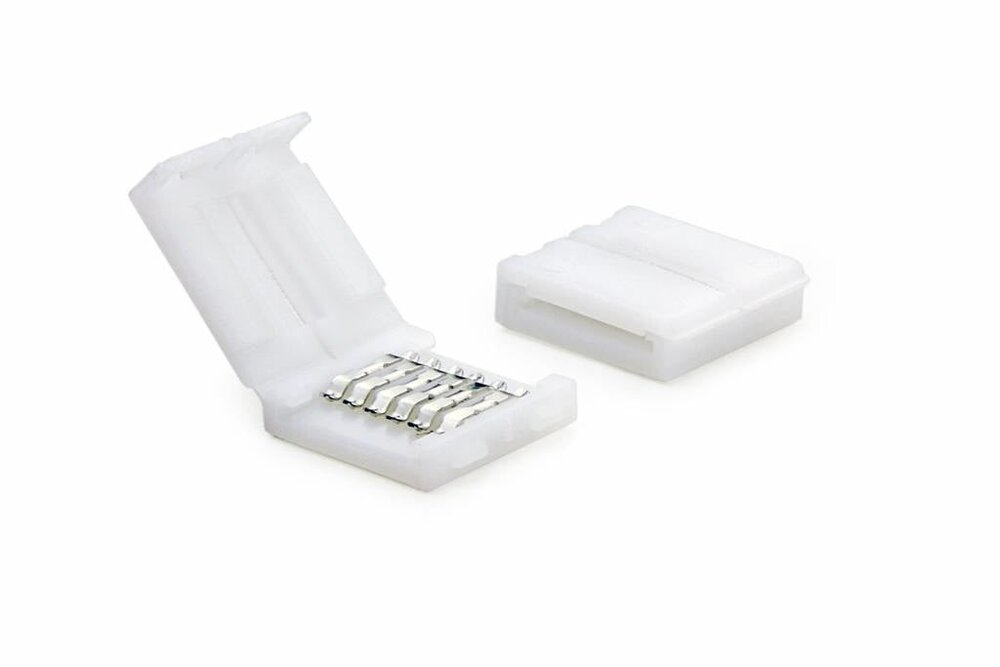 RGB+Dual White LED-Streifen-Koppler für 12mm-Streifen, lötfrei, 6 Kontakte