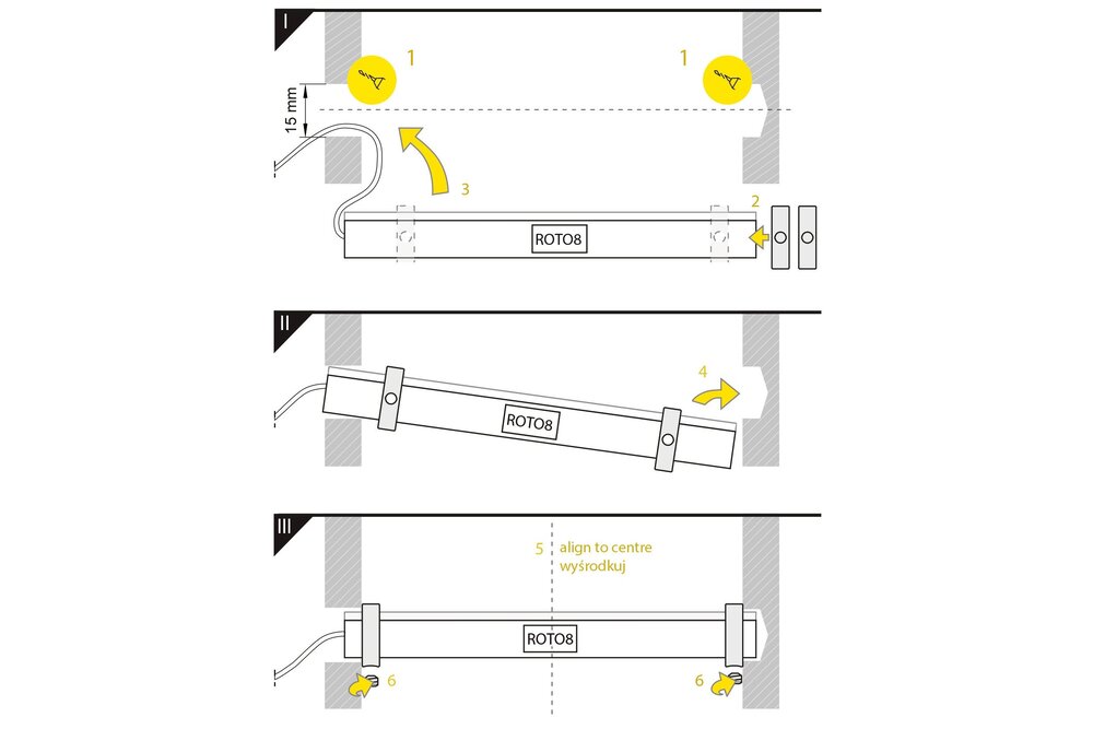 Halterungen ROTO8 Chromring