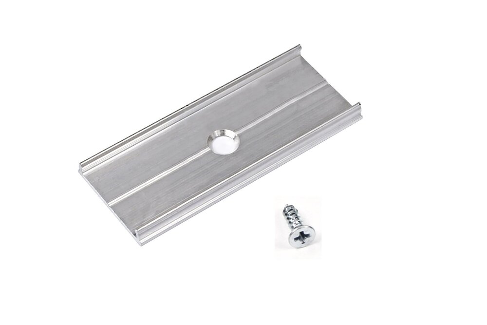 Anschlussplatte Typ `X` Massiv-Aluminium