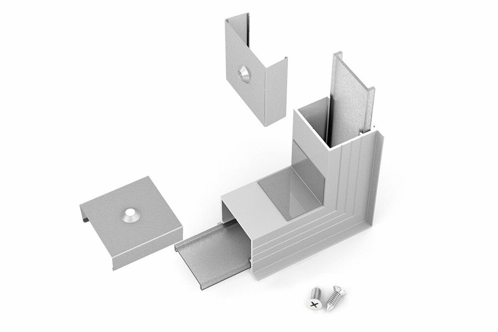 Eckverbinder 90°-Außenecke für NOVA20 RS LED Profil