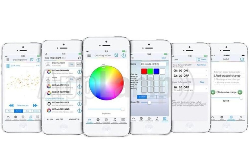 LED Magical Wi-Fi-Controller für RGB-, RGBW-, RGBWW-, CCT- und einfarbige Streifen mit Zeitschaltuhren!