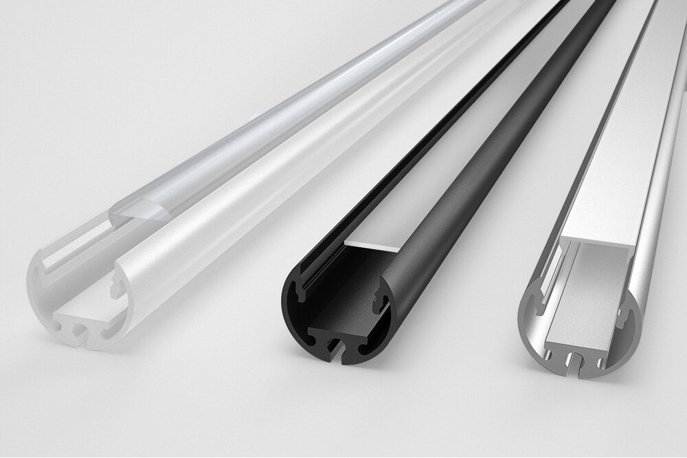 ROTO 12mm rund Aufputz Led Profil 1m-2m