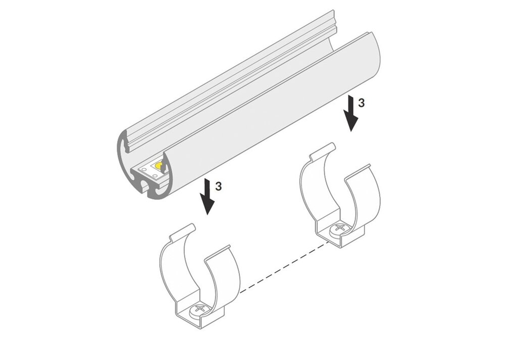 Halterungen ROTO12 Flachmontage