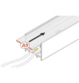 Abdeckung A9 Slide in 1m oder 2m Länge