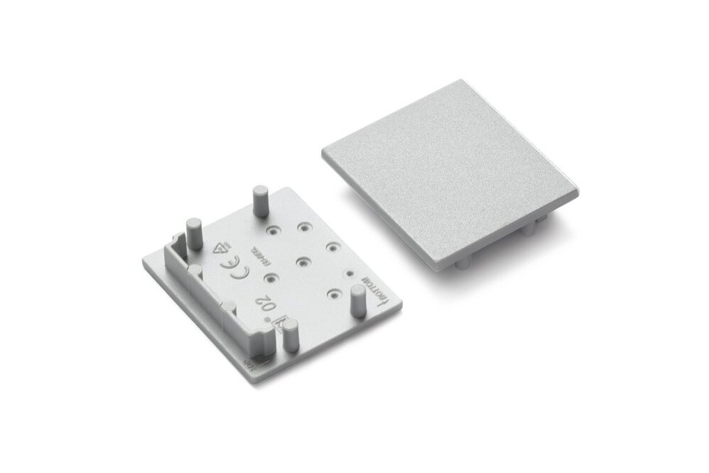 Endkappen für das LED-Profil EVO302. Satz von zwei