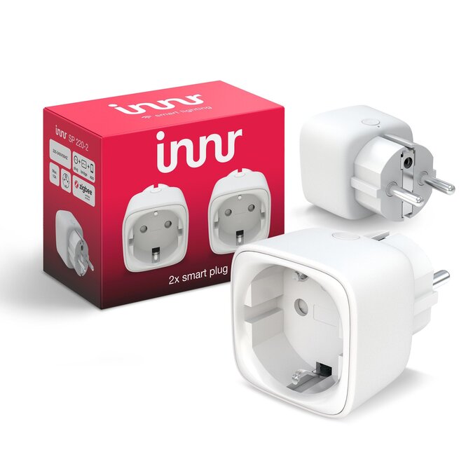 INNR INNR Zigbee Smart powerplug Stecker Ein/Aus-Schalter 2er-Pack 2200W