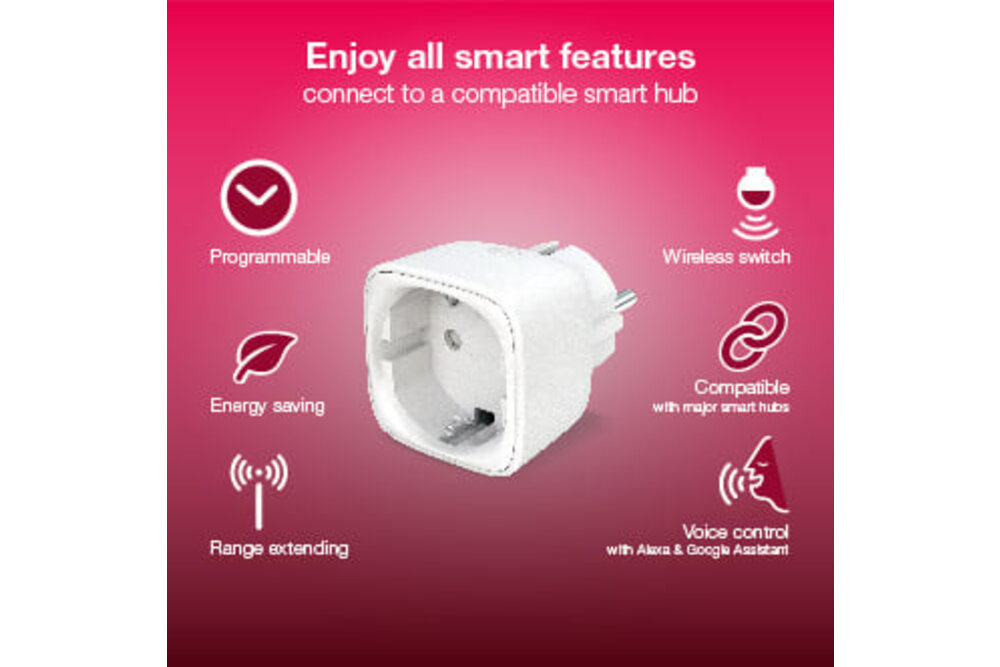 INNR INNR Zigbee Smart powerplug Stecker Ein/Aus-Schalter 2er-Pack 2200W