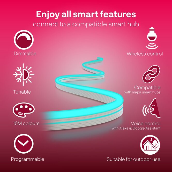 INNR INNR 2m Zigbee wasserdicht RGBW Farb-LED-Streifen 24W OFL122C