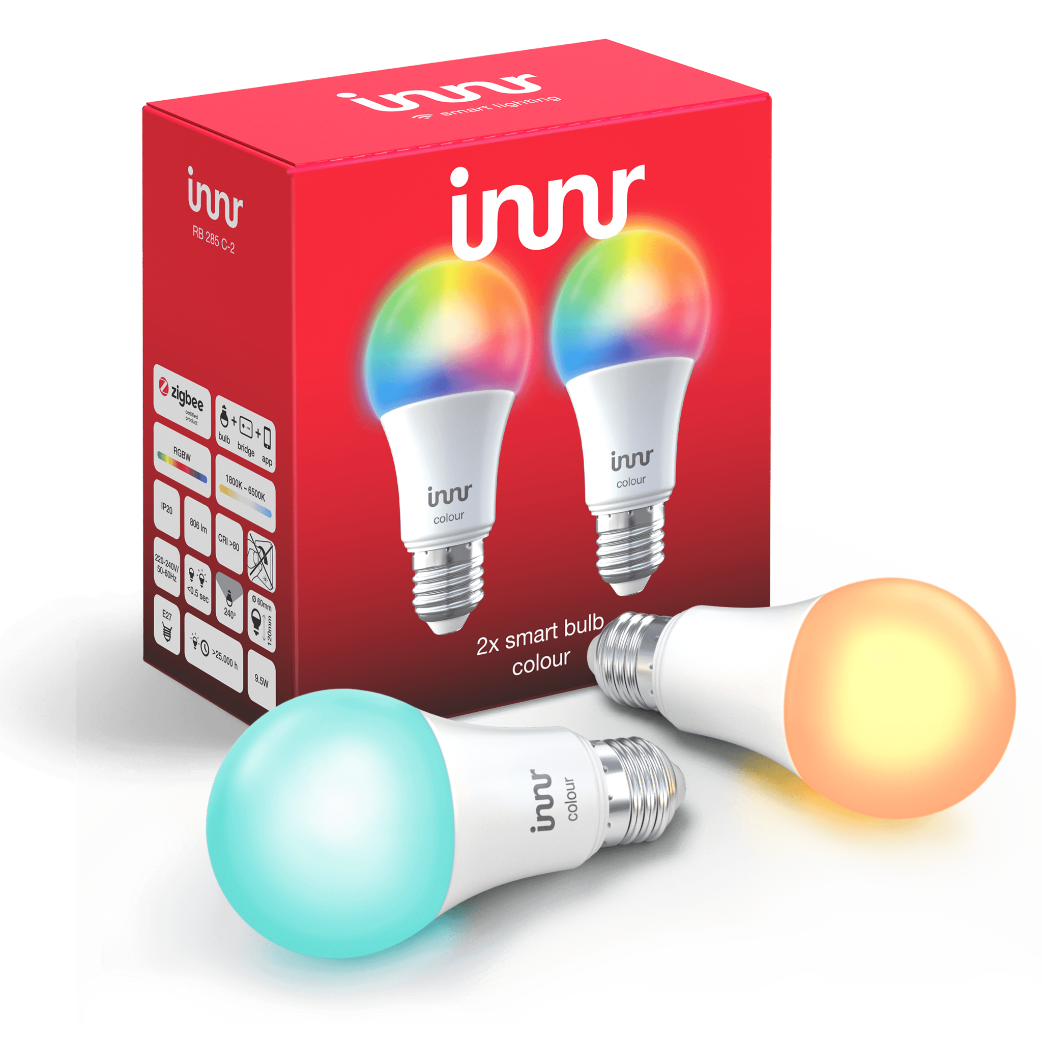 INNR INNR Zibee Farbe E27 RGBWW Duo Pack RB 286 C-2