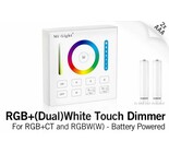 MiLight MiLight RGB+ DualWhite (RGB+CT) Touch-Wandsteuerung Aufputz, 1-Zone, RF, 2xAAA