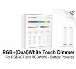 MiLight MiLight RGB+ DualWhite (RGB+CT) Touch Wall Controller Aufputz, 4-Zonen, RF, 2xAAA