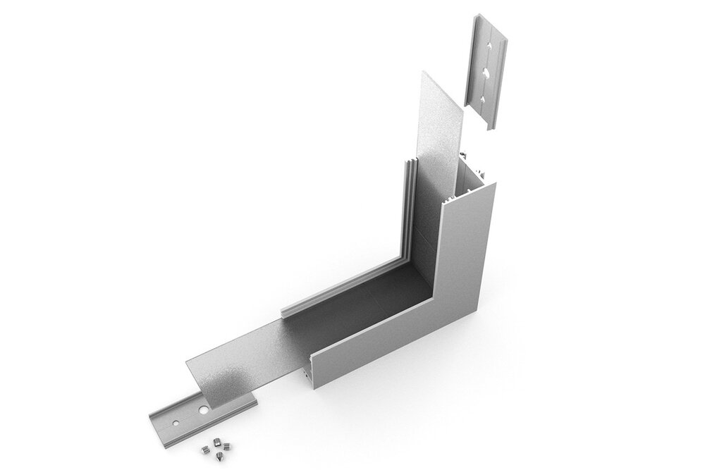 Eckverbinder 90° Innenecke für EVO302 LED-Profil