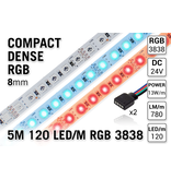 AppLamp ProLine PRO LINE Kompakter RGB-Farb-LED-Streifen | 5m 120 Leds pm Typ 3838 24V - Lose Leiste