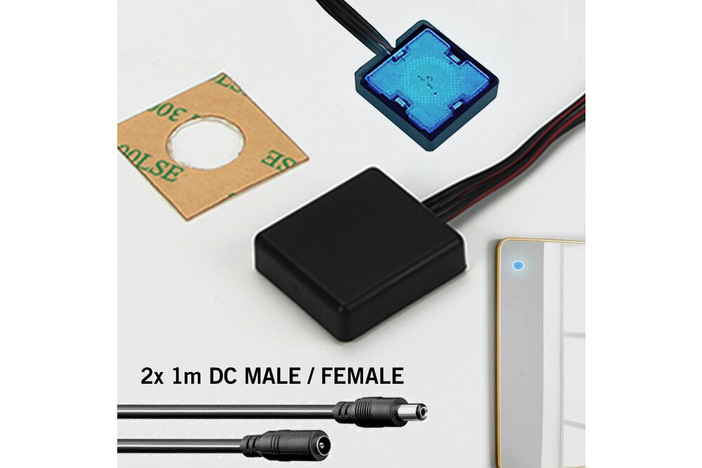 Touch LED Dimmschalter für Spiegel - mit blauer LED