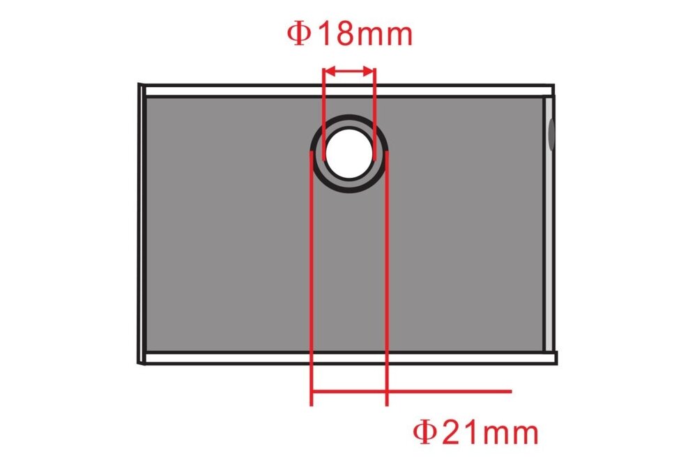 Rund-Einbau-Touch-Dimmer ⌀18mm Chrom mit blauer Funktions-LED | 12V-24V 2A