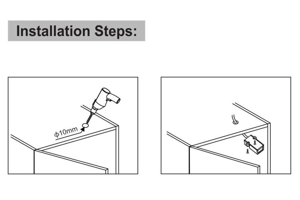 Ein/Aus-Schranktür-IR-Sensor für (LED)-Beleuchtung | 12V-24V | 4A