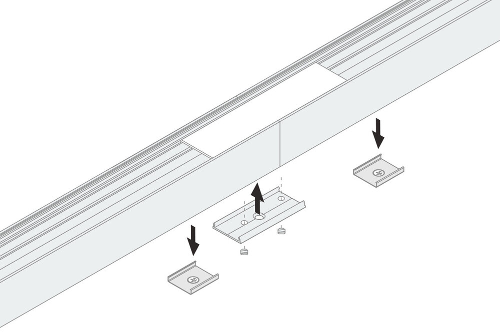 Gerader Verbinder 180° für EVO302-303 LED-Profile