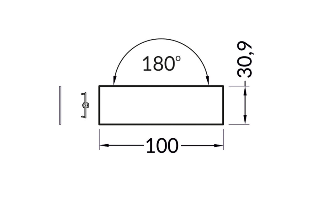 Gerader Verbinder 180° für EVO302-303 LED-Profile