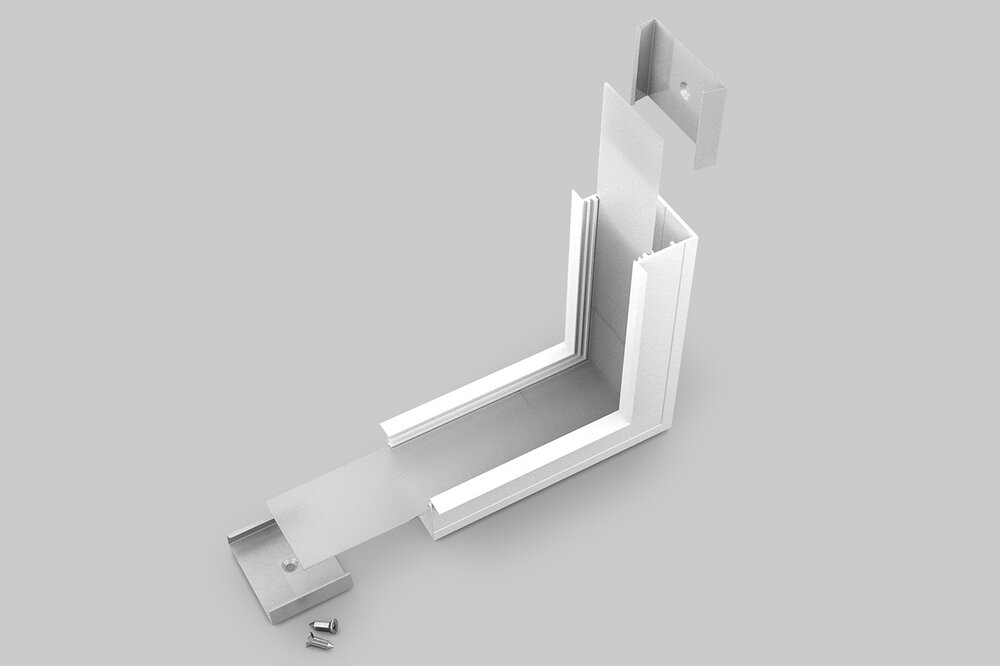 Eckverbinder 90° Innenecke für EVO307 LED-Profil