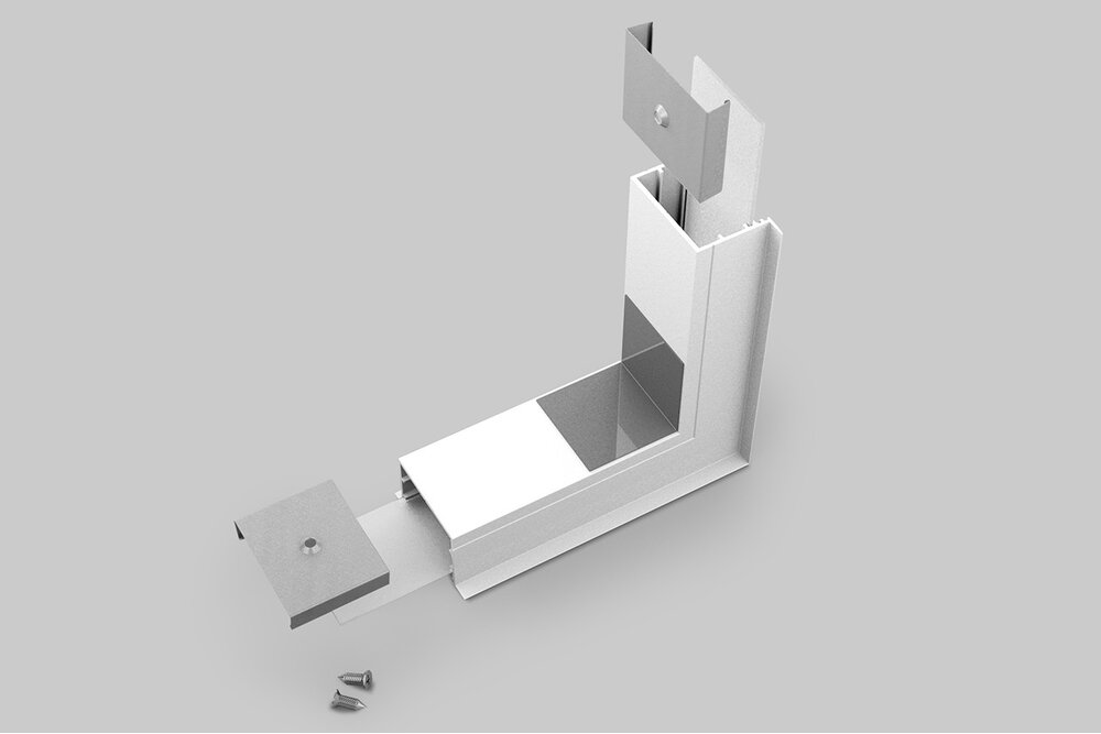 Eckverbinder 90°-Außenecke für EVO307 LED-Profil