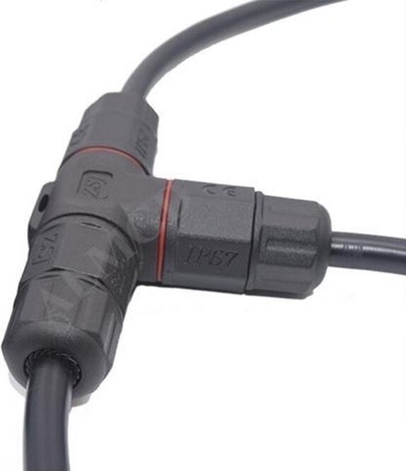 MiLight Wasserdichter T-Verbinder 3-Draht mit Gewinde - lötfrei IP68
